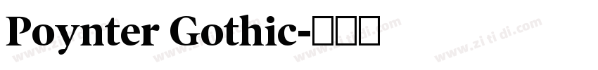 Poynter Gothic字体转换